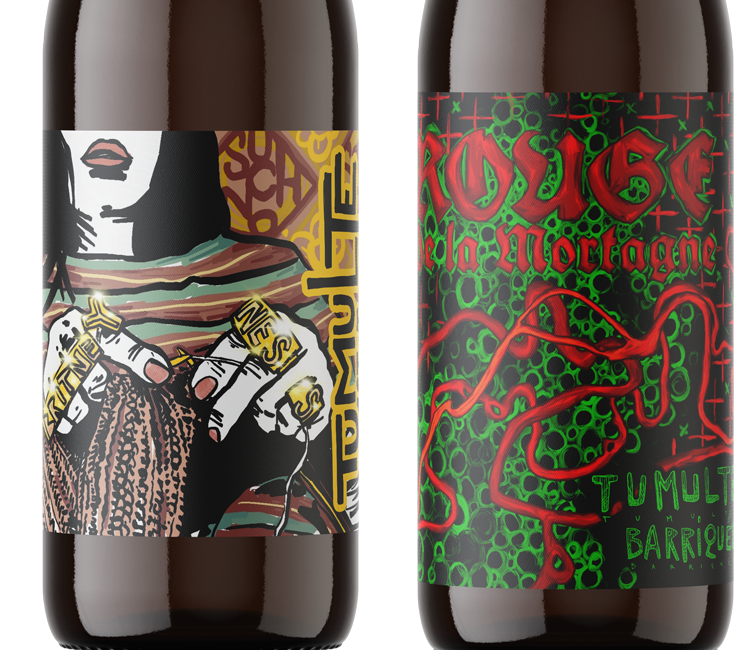 Rouge et Britney étiquettes